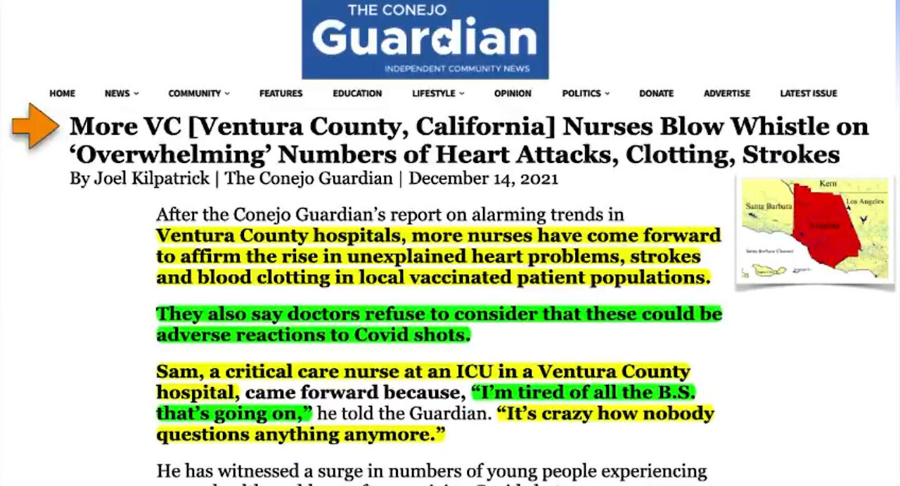NURSES BLOW WHISTLE ON OVERWHELMING NUMBER OF HEART ATTACKS & STROKES IN VACCINATED PATIENTS