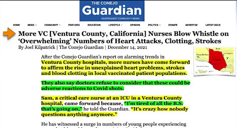 NURSES BLOW WHISTLE ON OVERWHELMING NUMBER OF HEART ATTACKS & STROKES IN VACCINATED PATIENTS