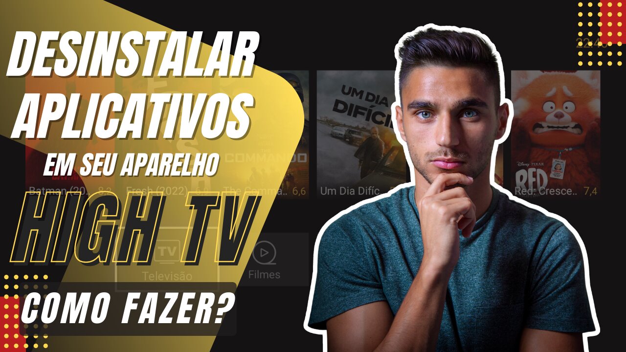 Desinstalar app no seu HIGH TV