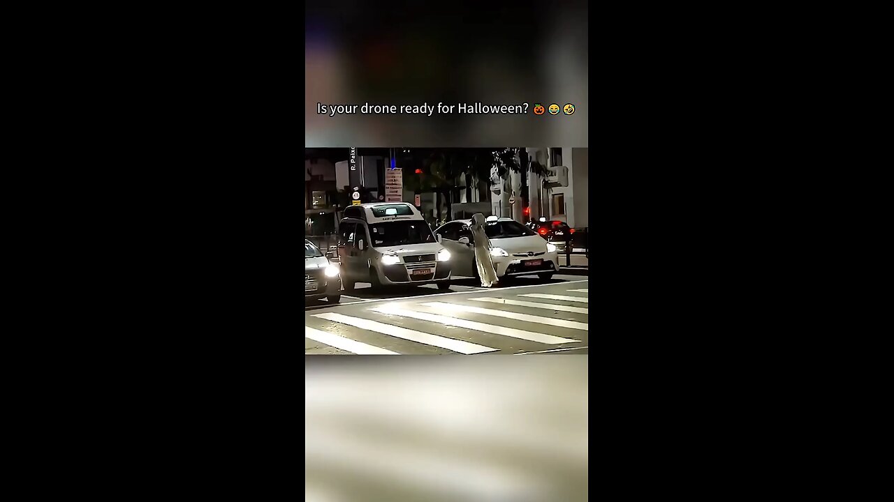prank using drone for Halloween