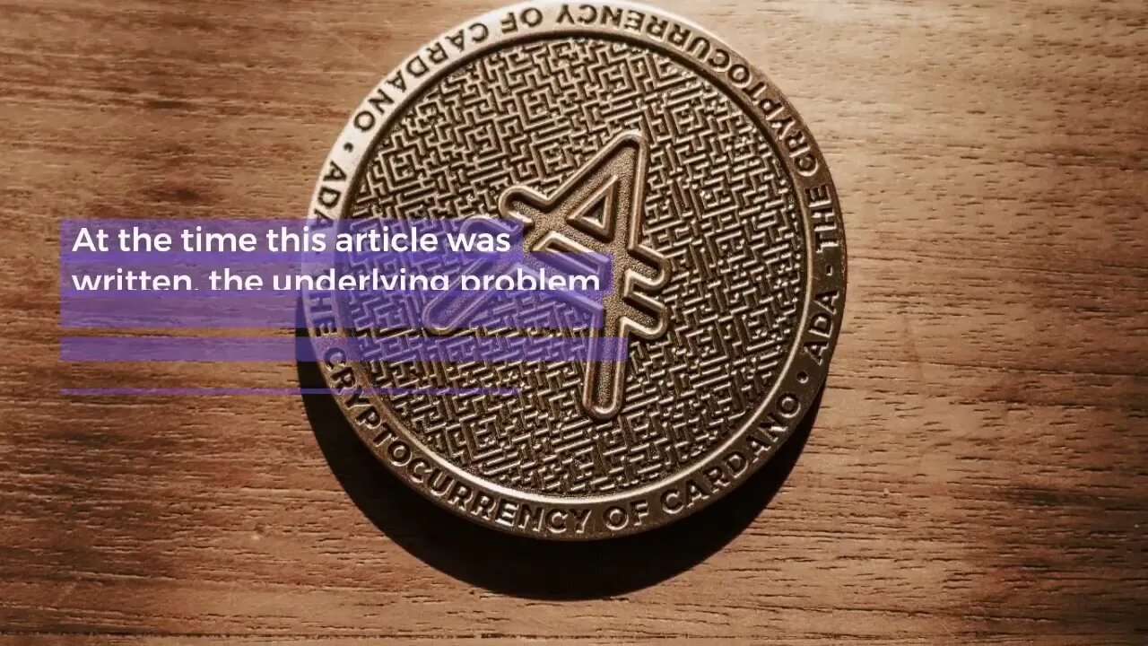 Cardano Nodes Go Offline for Half an Hour #crypto#topcryptonews