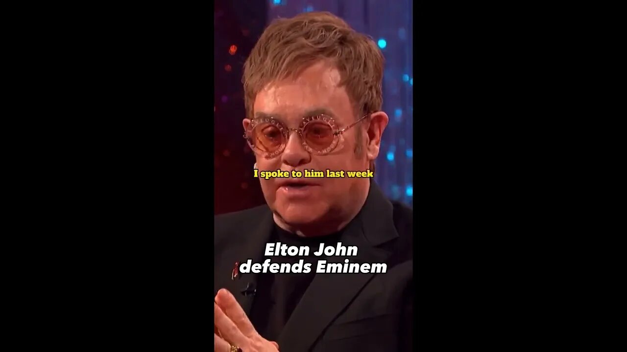 Elton John Defends Eminem Homophobia Allegations