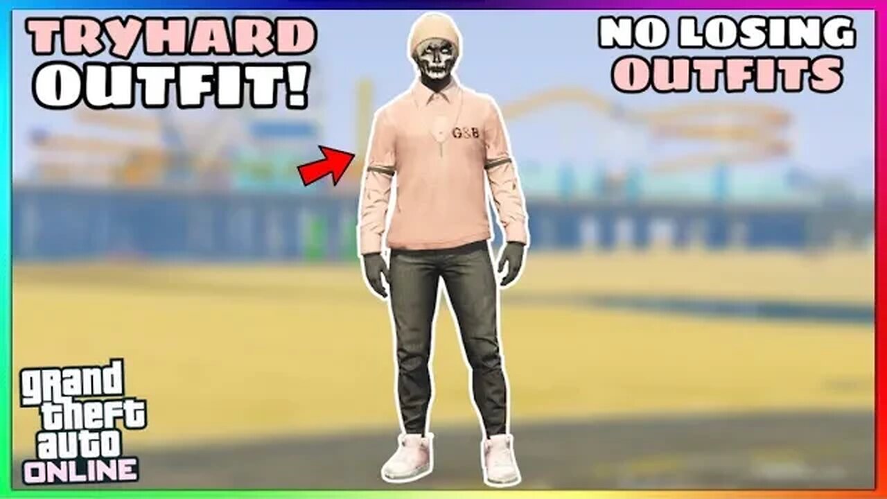 Easy Pink Ripped Shirt RNG Glitched Tryhard Outfit (GTA Online)