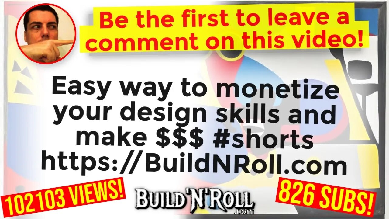 Easy way to monetize your design skills and make $$$ #shorts https://BuildNRoll.com