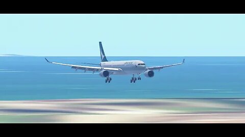 Tower view of Cathay Pacific flight 780