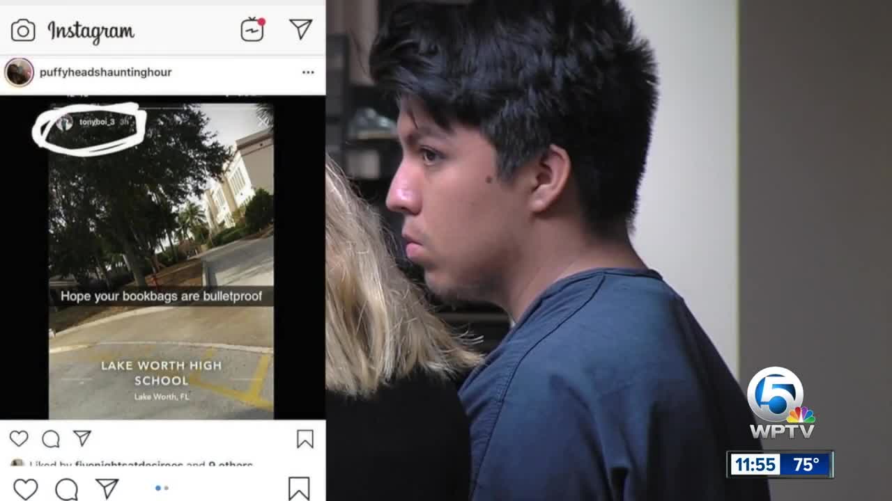 Bond set at $5,000 after 19 year old arrested in Lake Worth HS threat