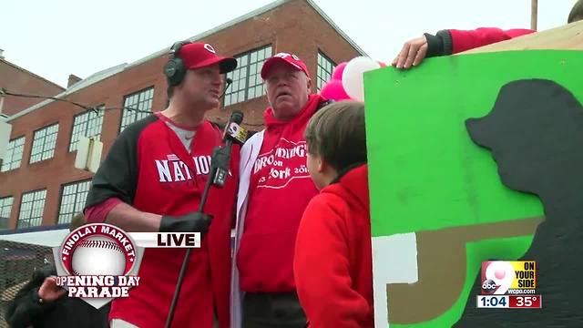 Cincinnati's Mr. Perfect Tom Browning at 99th Findlay Market Opening Day Parade