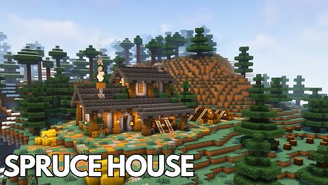 Minecraft: How to build a Starter Spruce House | Tutorial