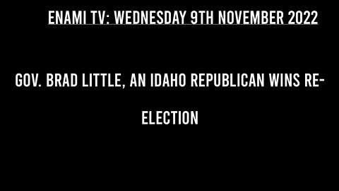 Gov. Brad Little, an Idaho Republican wins re-election in a landslide against Democrat Stephen Heidt