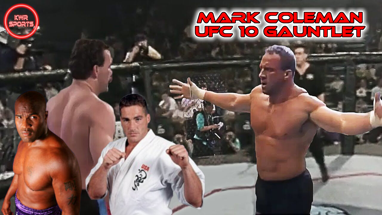 UFC 10 GAUNTLET - Mark Coleman fights 3 Men in one night