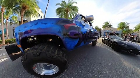 1987 Chevy 3500 - Shed Pulling Setup - Promenade at Sunset Walk - Kissimmee, Florida #insta360