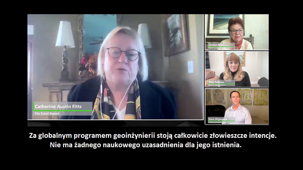 Dane Wigington, Catherine Austin Fitts, Carolyn Betts i Polly Tommey o geoinżynierii (lektor PL)