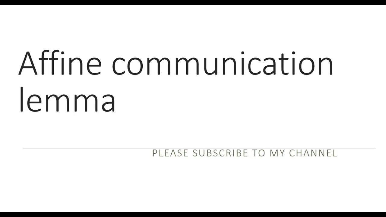 algebraic geometry: prove affine communication lemma