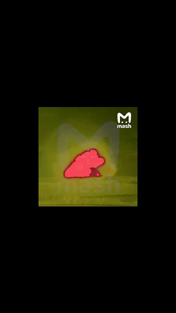 A Russian missile hitting a Ukrainian Su-25 attack aircraft near Izyum, Kharkiv Region