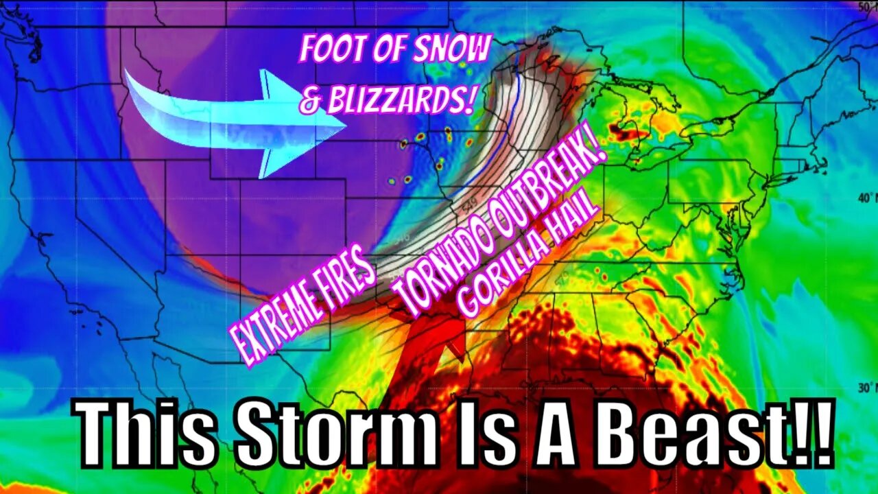 This Next Storm Is A Beast! Tornado Outbreak, Blizzards, Foot Of Snow and More... WeatherMan Plus