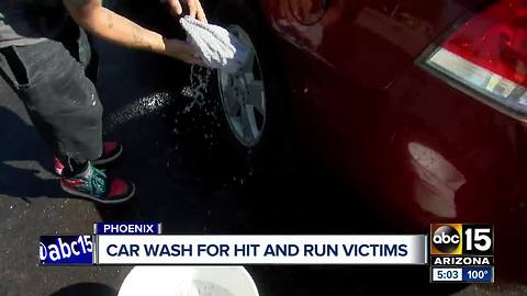 Car wash fundraiser held for Phoenix hit-and-run victims