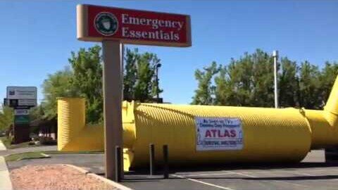 Round Culvert Shelter at Emergency Essentials Salt Lake City, Utah