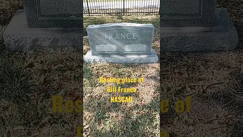 #taphophile #cemetery #cemeterylovers #cemeterywandering #BillFrance #Nascar #tombstones