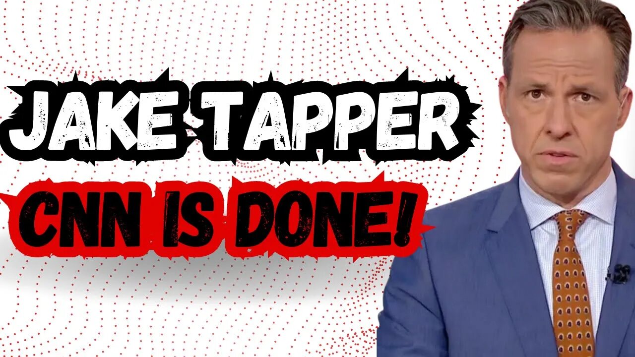 Jake Tapper LASHES OUT LIVE! (CNN Is DONE!)