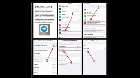 BREAKING / URGENT - Telegram announced Apple will remove the Telegram app