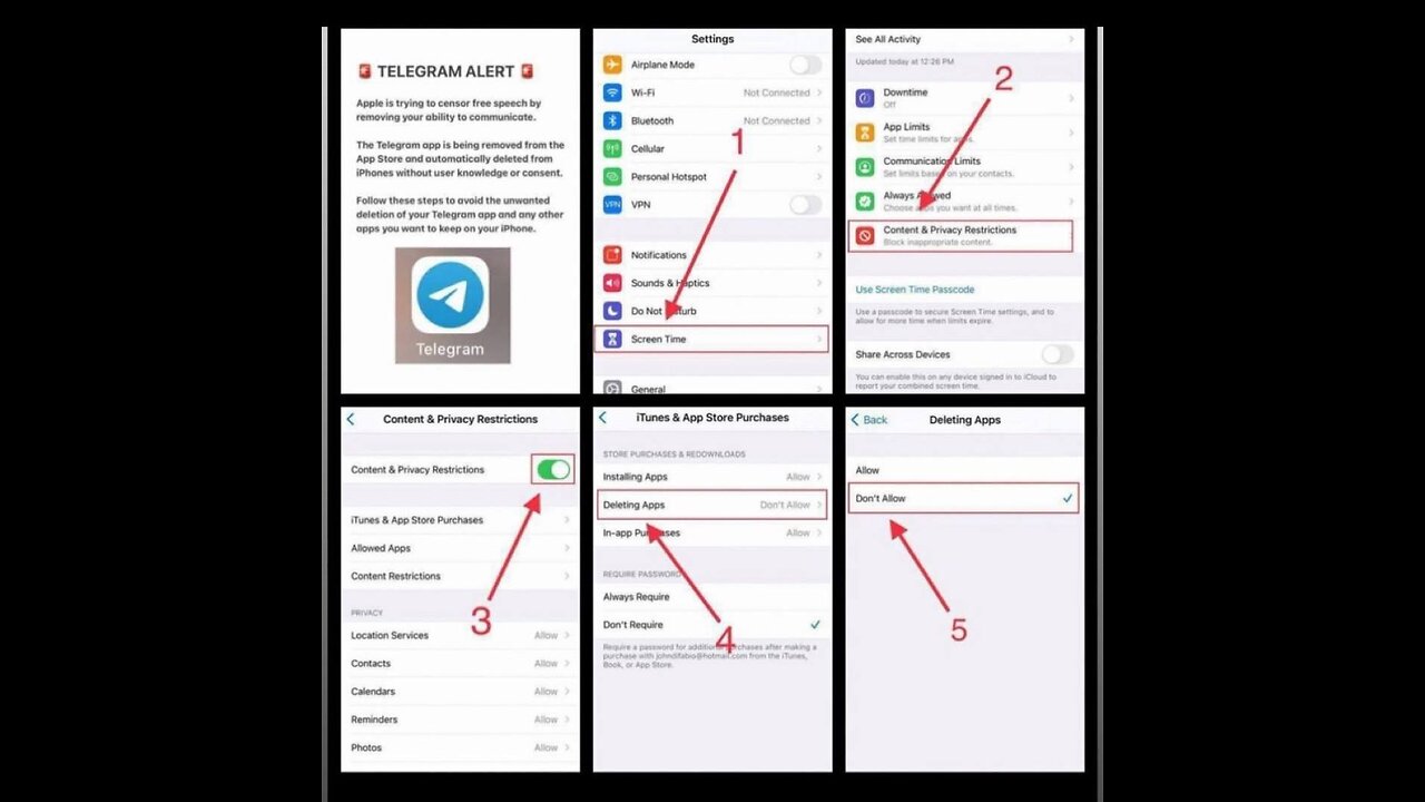 BREAKING / URGENT - Telegram announced Apple will remove the Telegram app