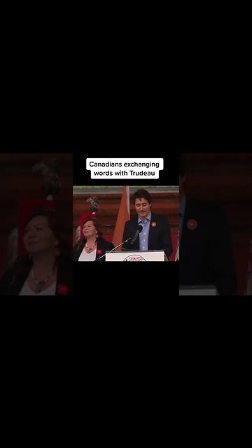 Canadians Exchanging Words With Trudeau