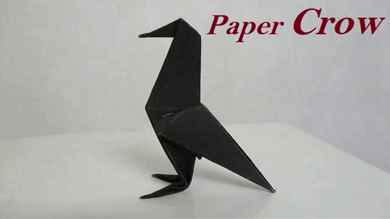 Simple Origami Crow | How to Make Crow with Paper | Easy Paper Craft Ideas | Origami Crow Making