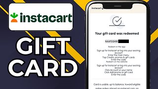 HOW TO USE INSTACART GIFT CARD