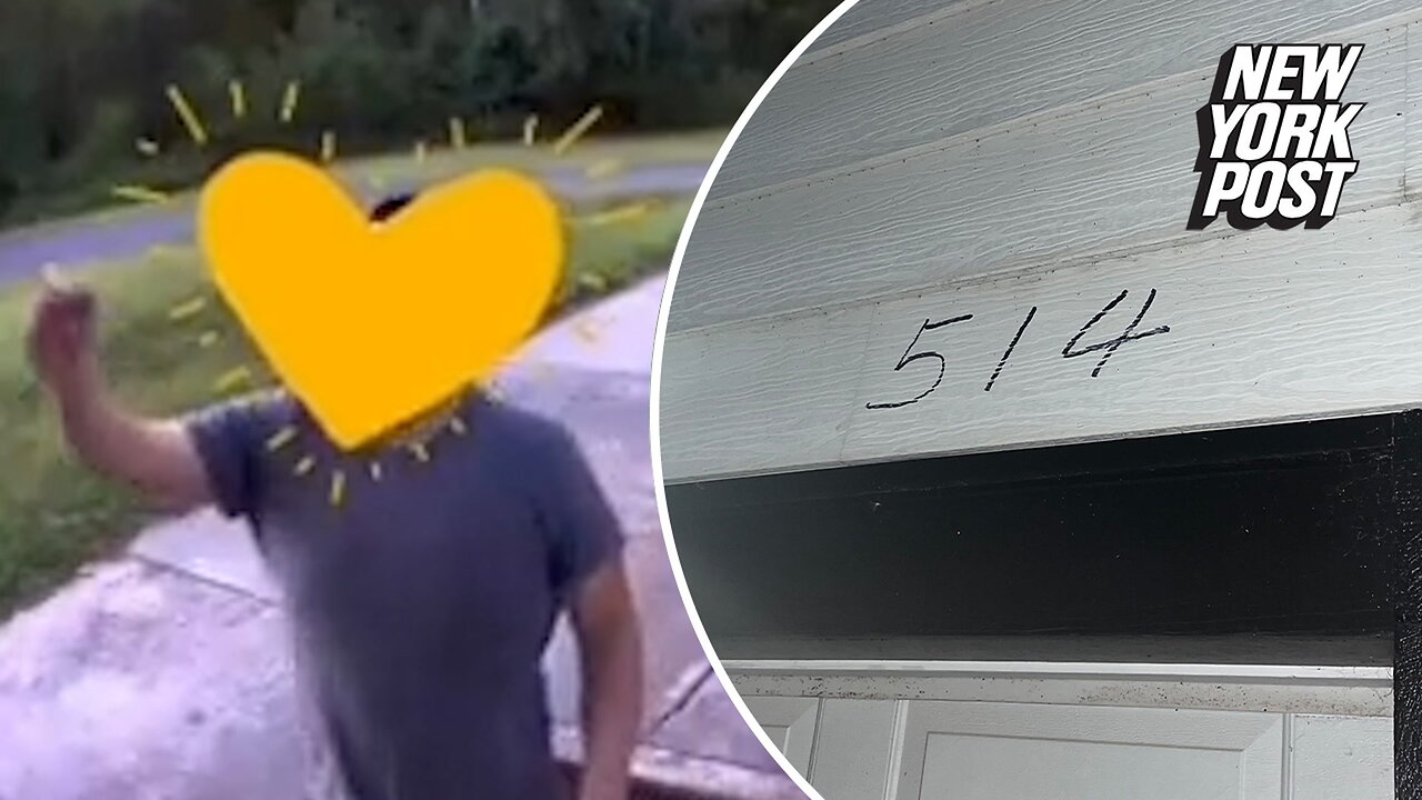 DoorDash driver scrawl 'secret code' on customers home