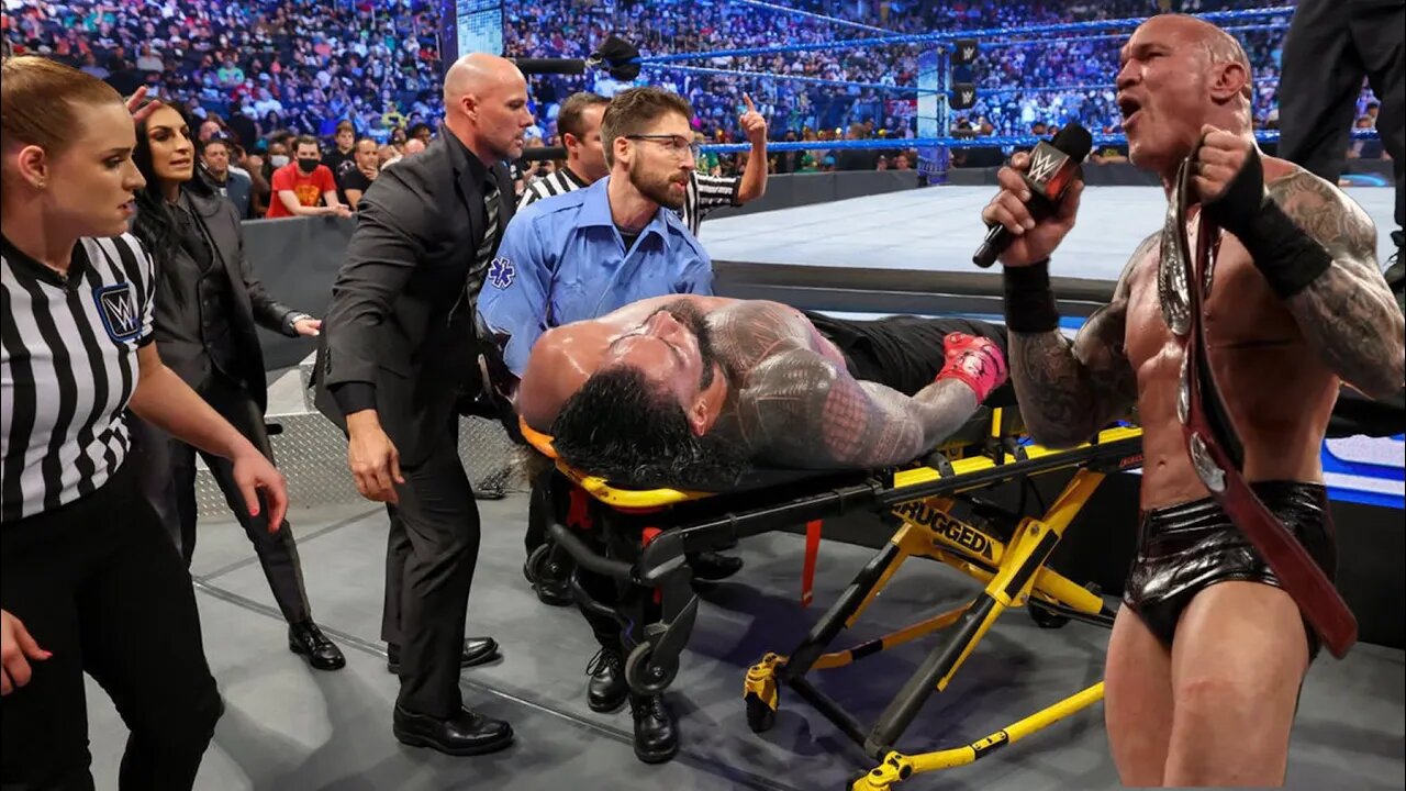 The Viper Randy Orton attacks Roman Reigns for Champiomship Match Legend Killer destroyed Roman