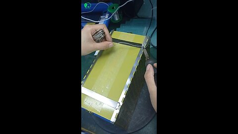 Nickel sheets are connected by soldering.