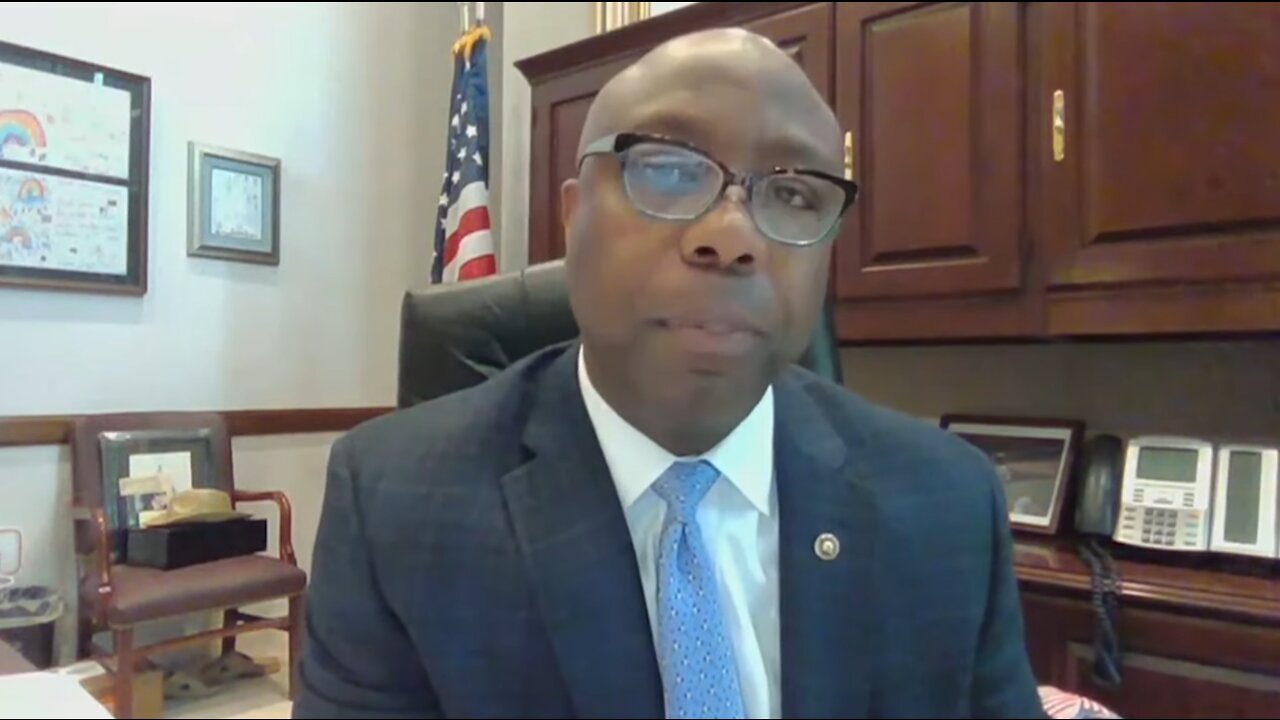 Sen. Tim Scott Challenges Bank CEOs - Prove Georgia Voter Law is Discriminatory (Watch)