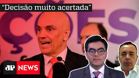 Moraes sobre desistência do direito de resposta de Lula e Bolsonaro: "Demonstração de civilidade"