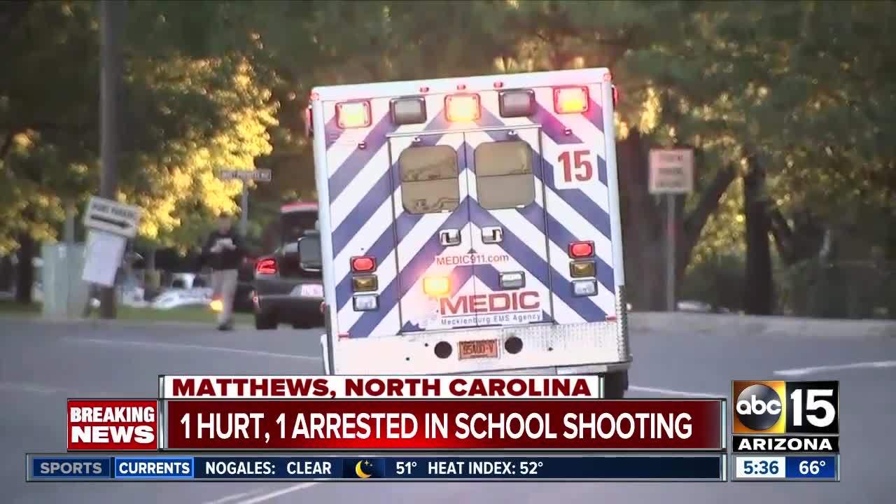 Student shot at North Carolina high school