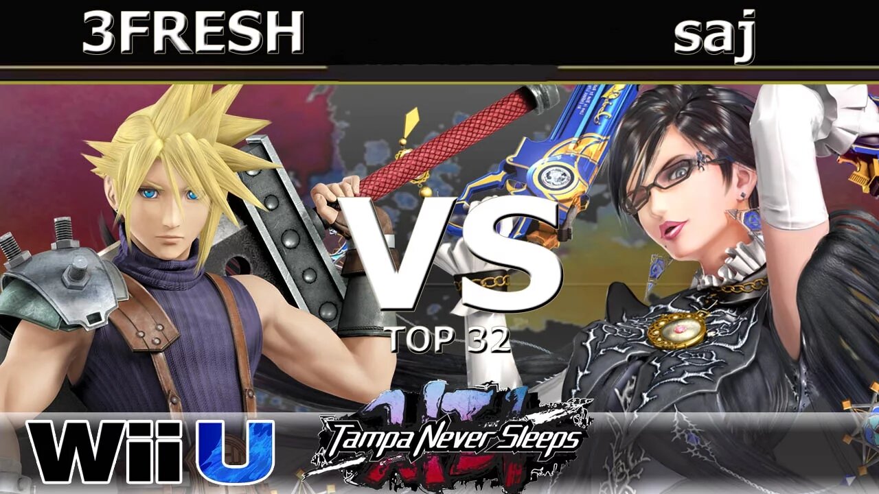 3Fresh Lade (Cloud) vs. saj (Bayonetta) - Wii U Top 32 - TNS7