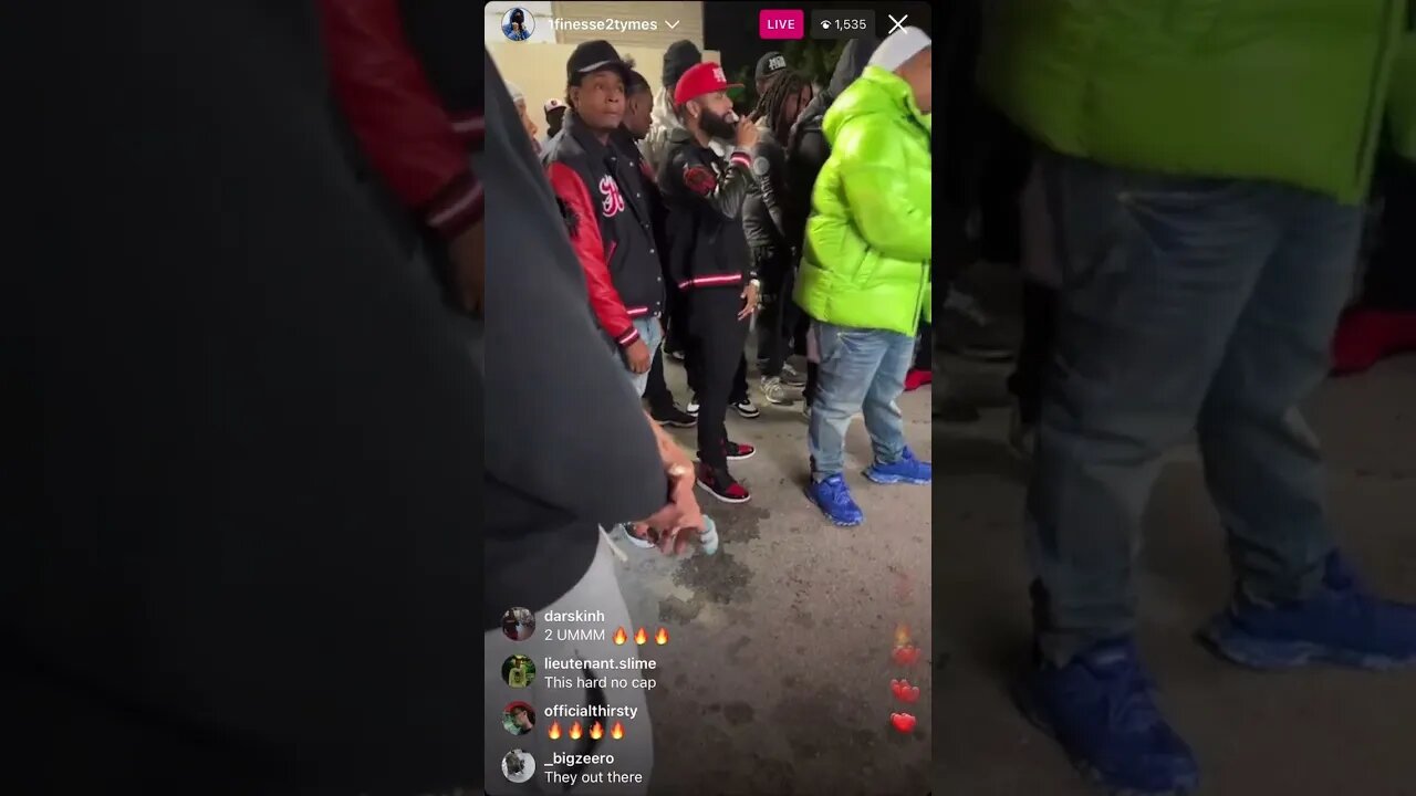 1finesse2tymes IG Live: TEE GRIZZLEY & Finesse Spotted Shooting Music Video 4 Collab Song (18/03/23)