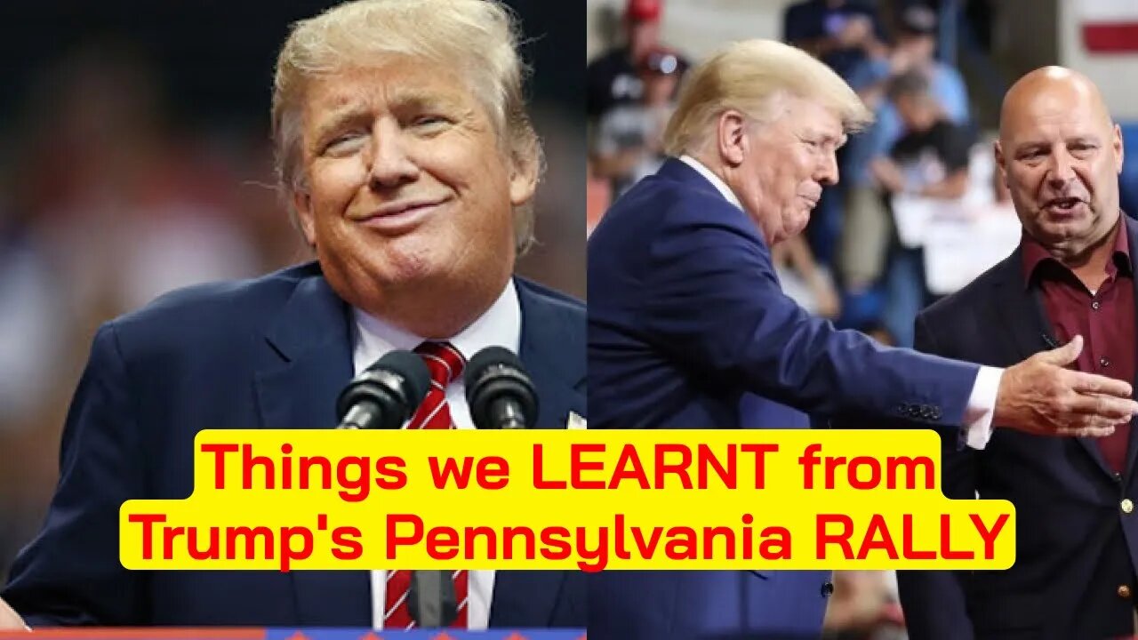 Things we L£ARNT from Trump's Pennsylvania R@LLY, and everything you DIDN'T know #trumpnews #trump