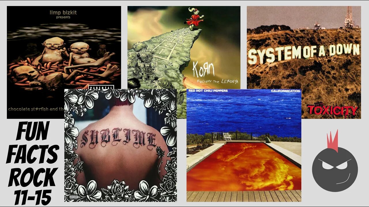 Fun Facts Rock Episodes 11 - 15 | Limp Bizkit Korn System Of A Down Sublime Red Hot Chili Peppers