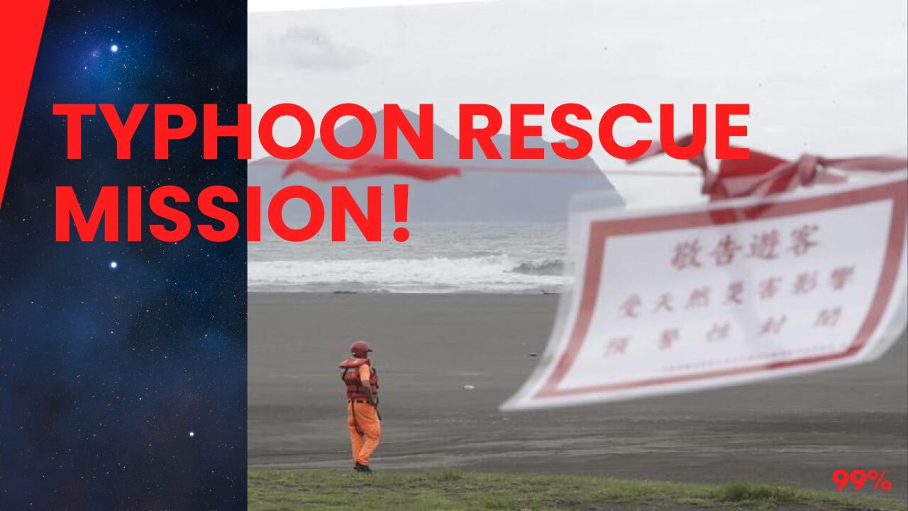 Dramatic Rescue as Typhoon Krathon Approaches Taiwan!