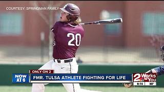 Holland Hall graduate and college athlete fights for his life after collapsing during workout