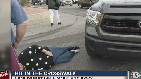 Woman run down in crosswalk near Desert Inn, Maryland