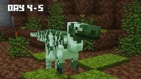 I Survived 100 DAYS as a DINOSAUR in HARDCORE MINECRAFT!