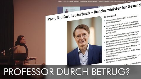 Karl Lauterbach–zahlreiche kündigungsrelevante Betrügereien bei der Bewerbung zur Professorstelle?