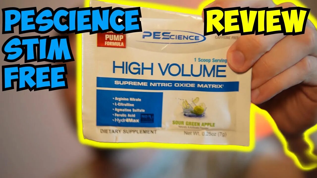 PEScience Caffeine Free Pre Workout SOUR GREEN APPLE review