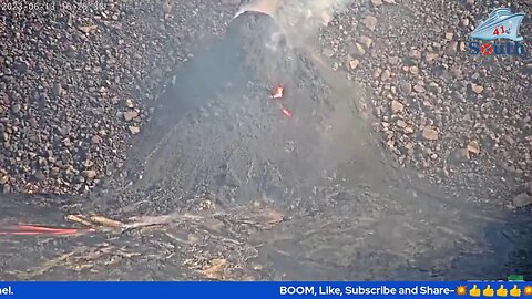 Kīlauea Volcano Live Stream - Halemaʻumaʻu crater, Realtime. 14/06/2023.