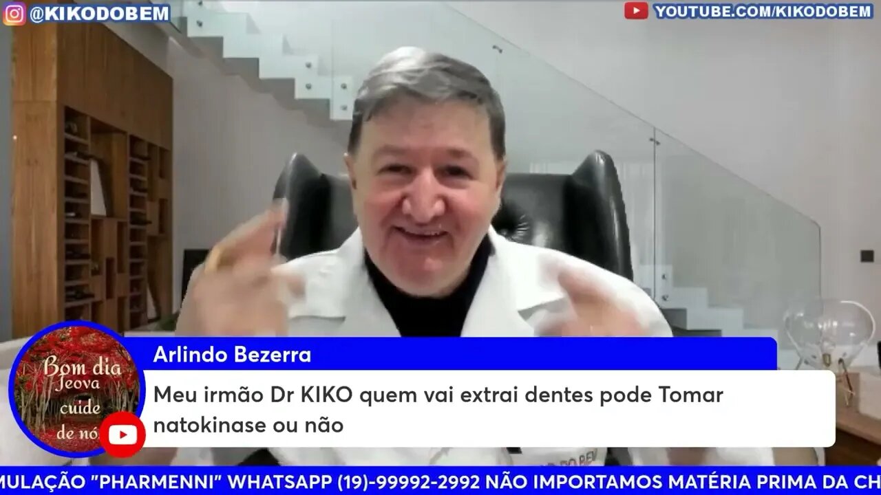 Posso ingerir NATOKINASE e extrair dente? Triptofano como deve ser, e qual o melhor? 15-99644-8181