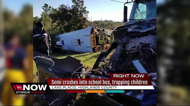 Students airlifted to hospital after bus crash