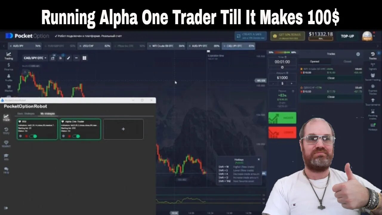 FREE TRADING BOT for BINARY OPTIONS - Alpha One Trader