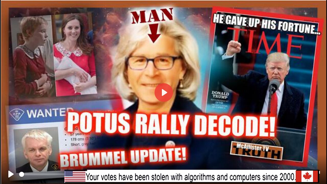 RALLY DECODES! LIZ CHENEY IS A GUY! FOX IS 666! HOW DUMB R THEY? GUY BRUMMEL!