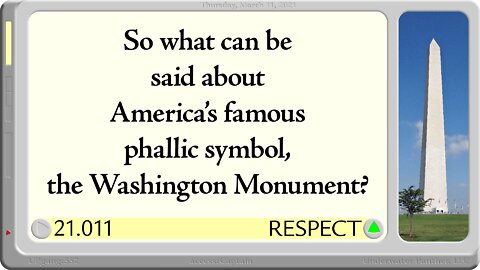 LOG Entry 21.011 Washington Monument